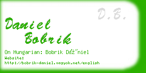 daniel bobrik business card